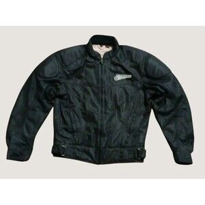 FIRST GEAR MOTORCYCLE JACKET MeshTex Padded Sleeves Breathable Size Small